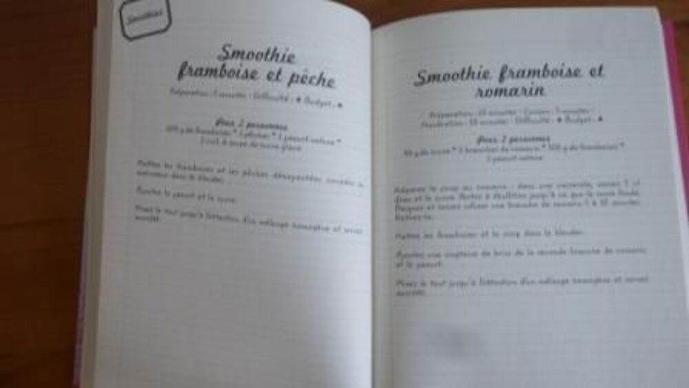 LIVRE DE RECETTES SMOOTHIES GLACE Cuisine
