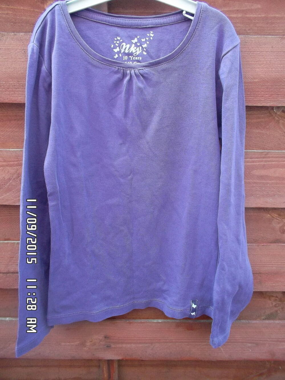 HAUT VIOLET*JUSTE 1E*KIKI60230 Vêtements enfants