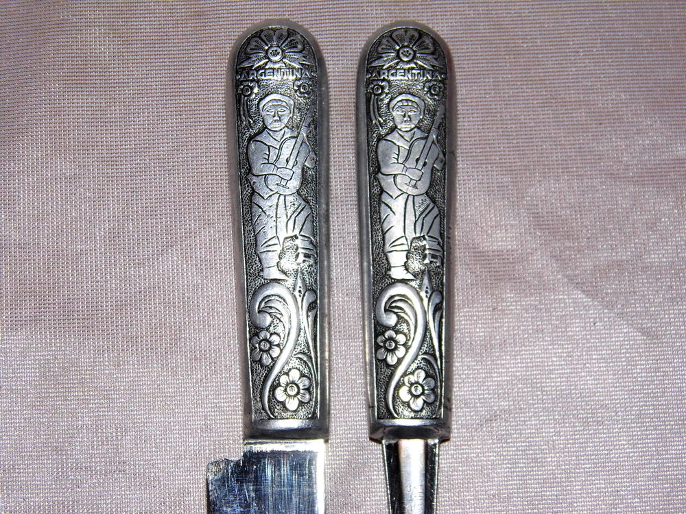 Couvert vintage couteau ancien fourchette argentina Electromnager