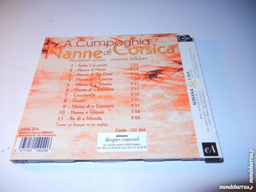 nanne di corsica CD et vinyles