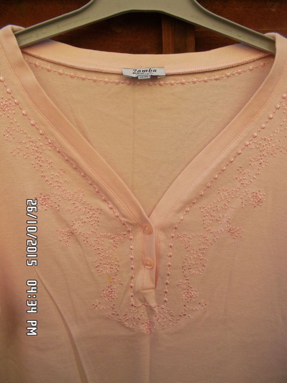 HAUT ROSE T.46-48*JUSTE 1E*KIKI60230 Vêtements