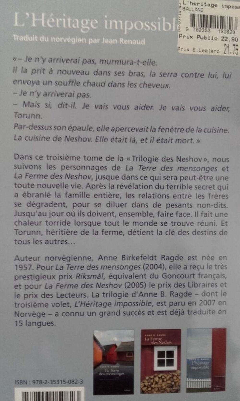 Livre de Anne B.RAGDE Livres et BD