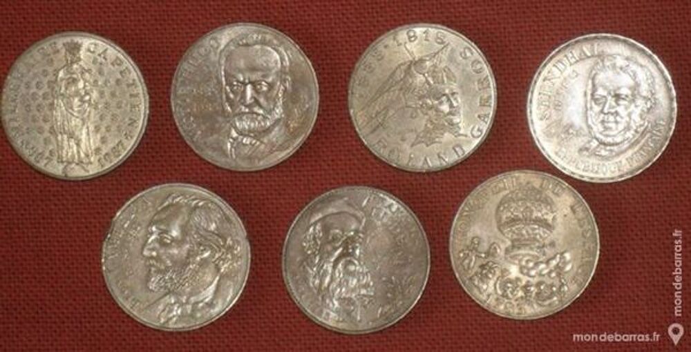7 pi&egrave;ces de 10 Francs 