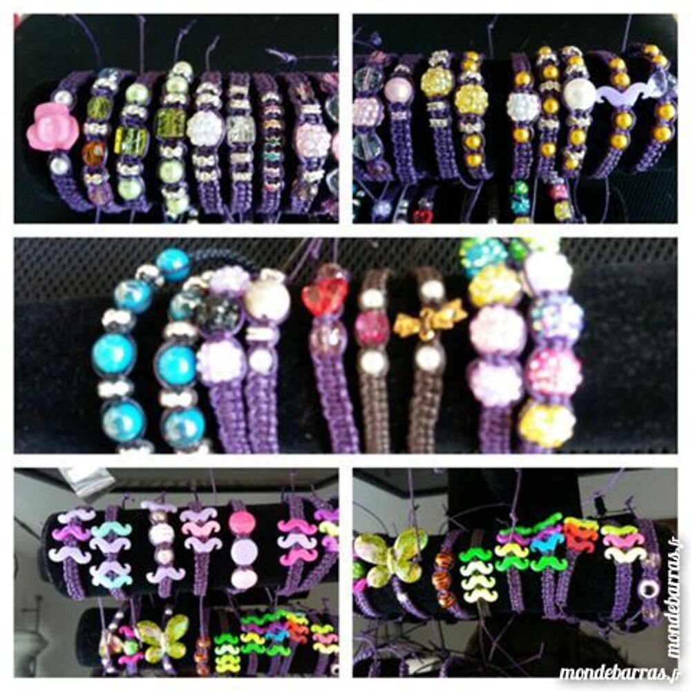 lot revendeur 50 bracelets artisanaux Bijoux et montres