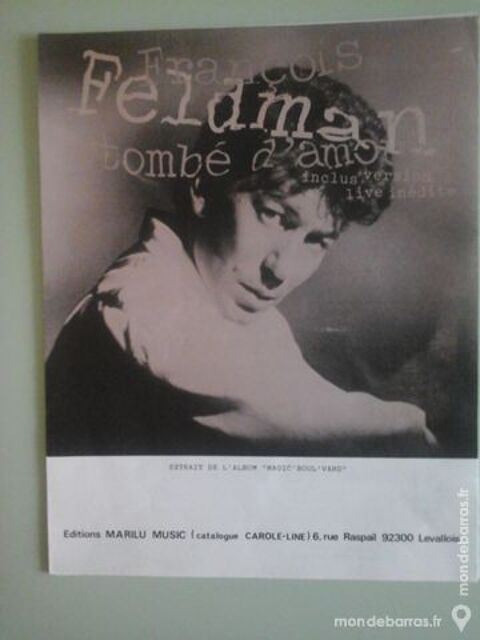 FELDMAN PARTITION POUR PIANO CHANT port inclus 5 Albi (81)