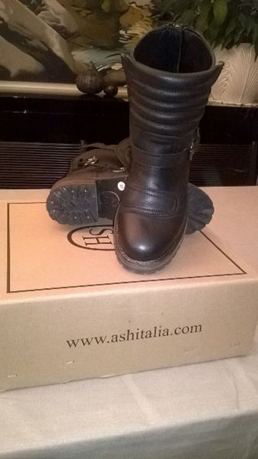 Bottes ASH type motard noires Chaussures