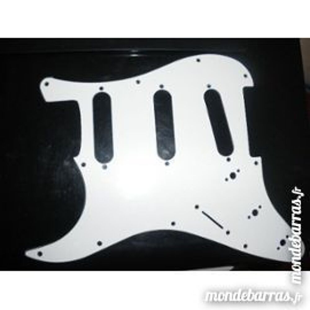 plaque guitar pour gaucher blanche 3 micro Instruments de musique