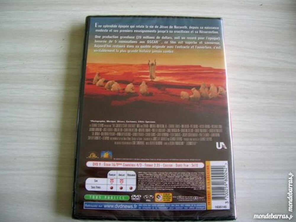 DVD LA PLUS GRANDE HISTOIRE JAMAIS CONTEE J&eacute;sus DVD et blu-ray