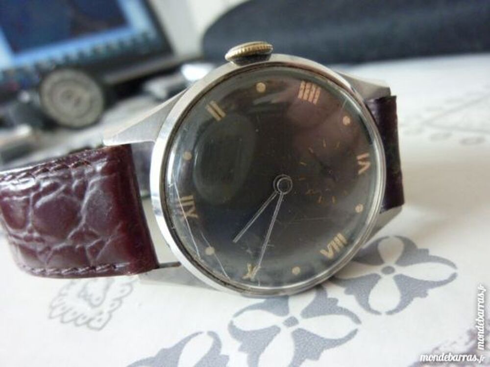SHORA Ancienne montre m&eacute;canique ann&eacute;es 50s DIV0480 Bijoux et montres