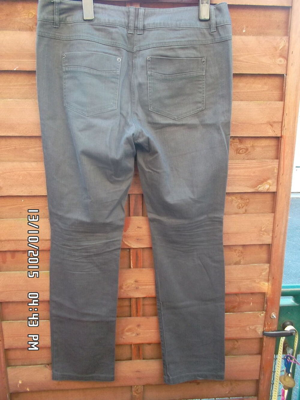 PANTALON GRIS CAMAIEU T.44*JUSTE 3E*KIKI60230 Vêtements
