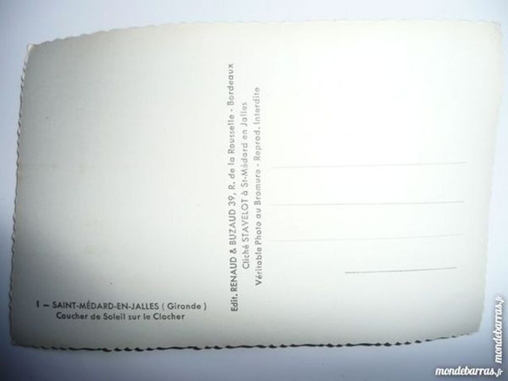 Carte postale Saint M&eacute;dard-en-Jalles (33) ann&eacute;e 40 