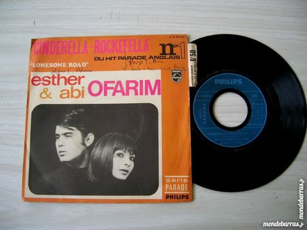 45 TOURS ESTHER &amp; ABI OFARIM Cinderella rockefella CD et vinyles