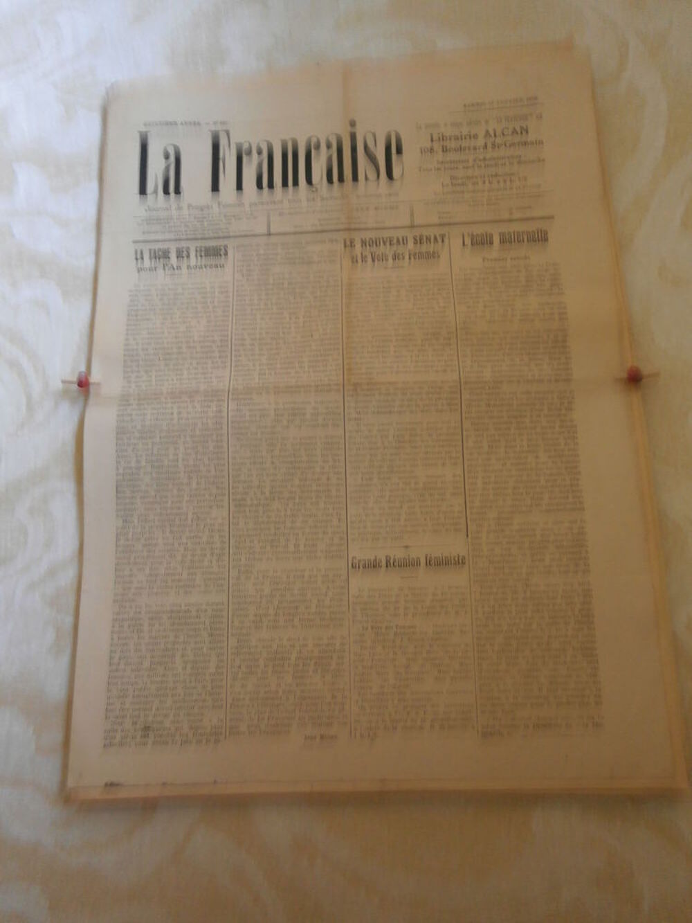 LA FRANCAISE JOURNAL DE PROGRES FEMININ 59 N&deg; DE 1920 A 1923 Livres et BD
