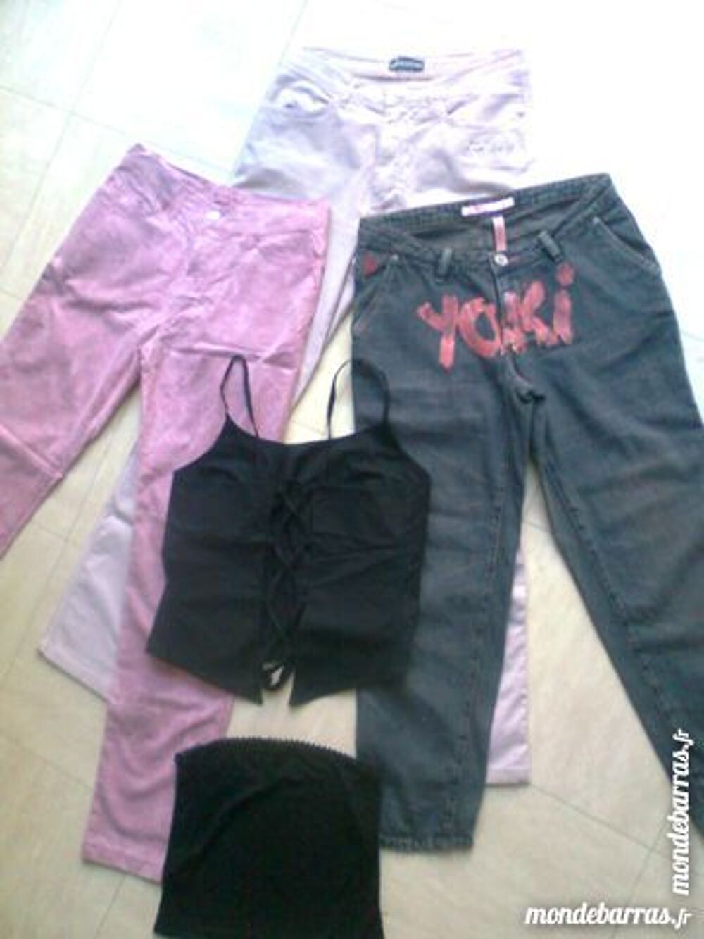 3 pantalons, bustier,dos nu, 36/38 - zoe Vêtements