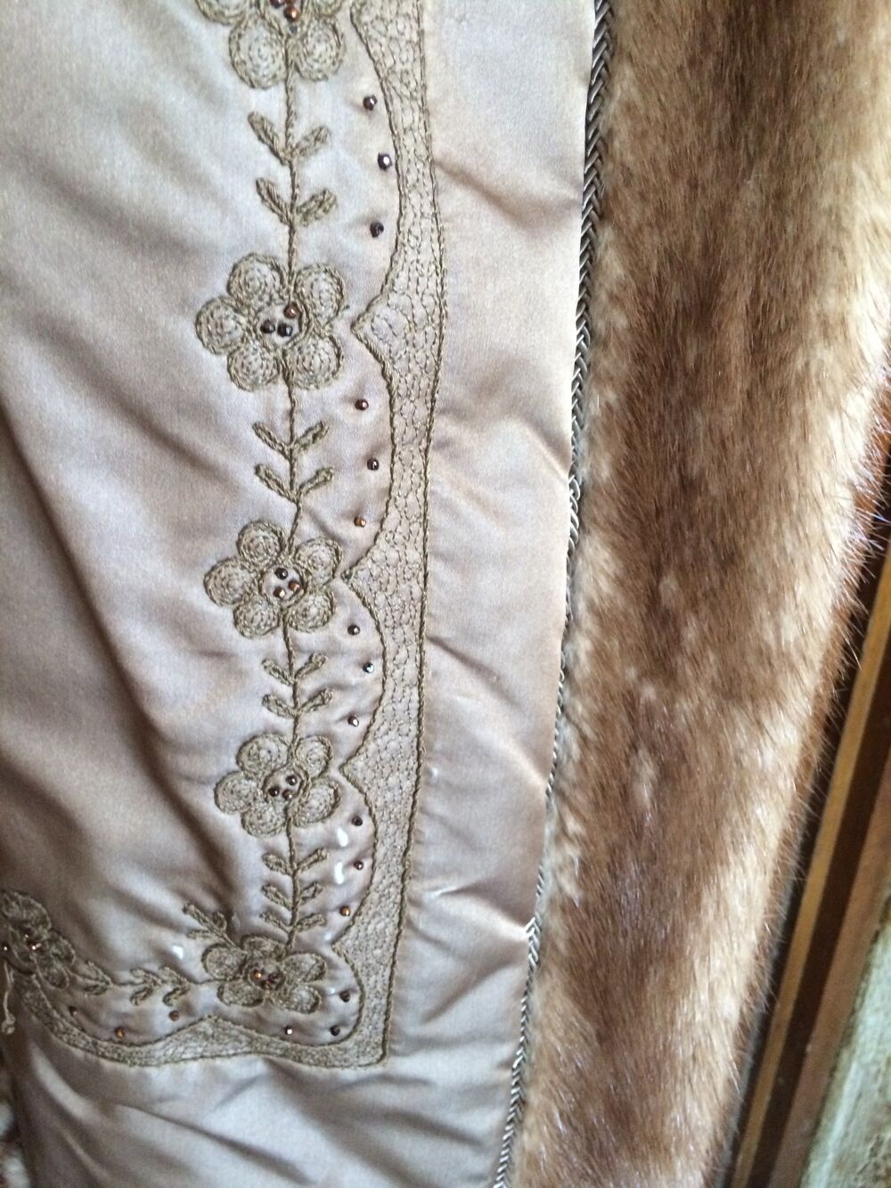 Manteau vison roux Vêtements