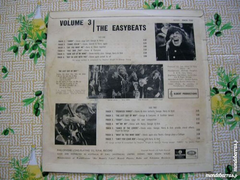 33 TOURS THE EASYBEATS Vol. 3 - ORIGINAL Australie - CD et vinyles