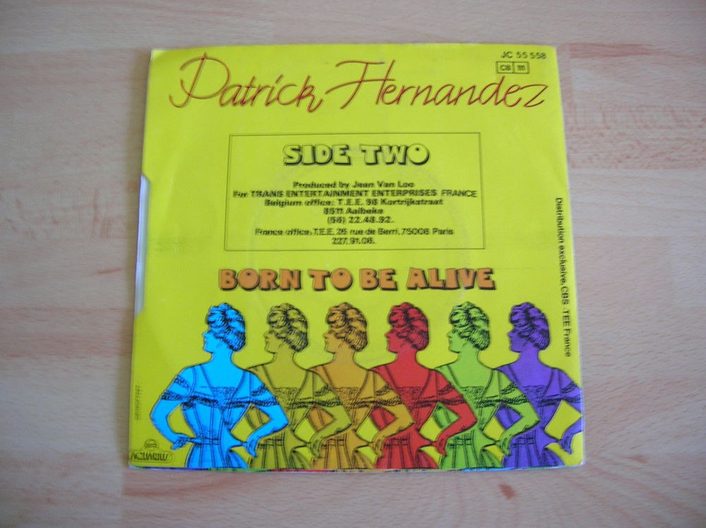 45 TOURS PATRICK HERNANDEZ Born to be alive CD et vinyles