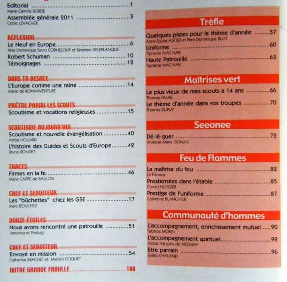 REVUE MAITRISES N&deg;161 SCOUTS D'EUROPE D&eacute;c 2010 Livres et BD