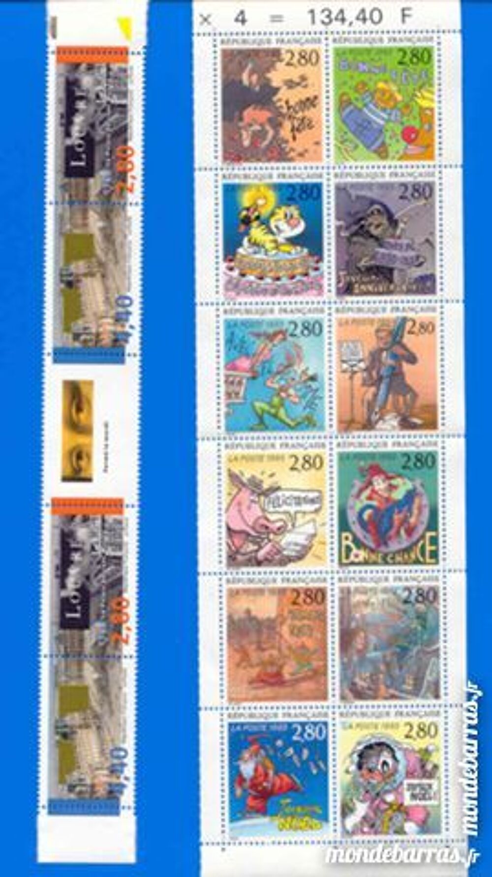 France 1993 Timbres neufs + 04 Carnets 