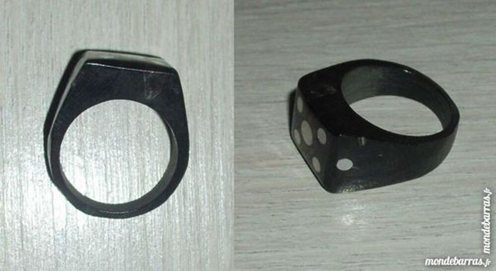 Bague en corne de buffle 'noire' Bijoux et montres