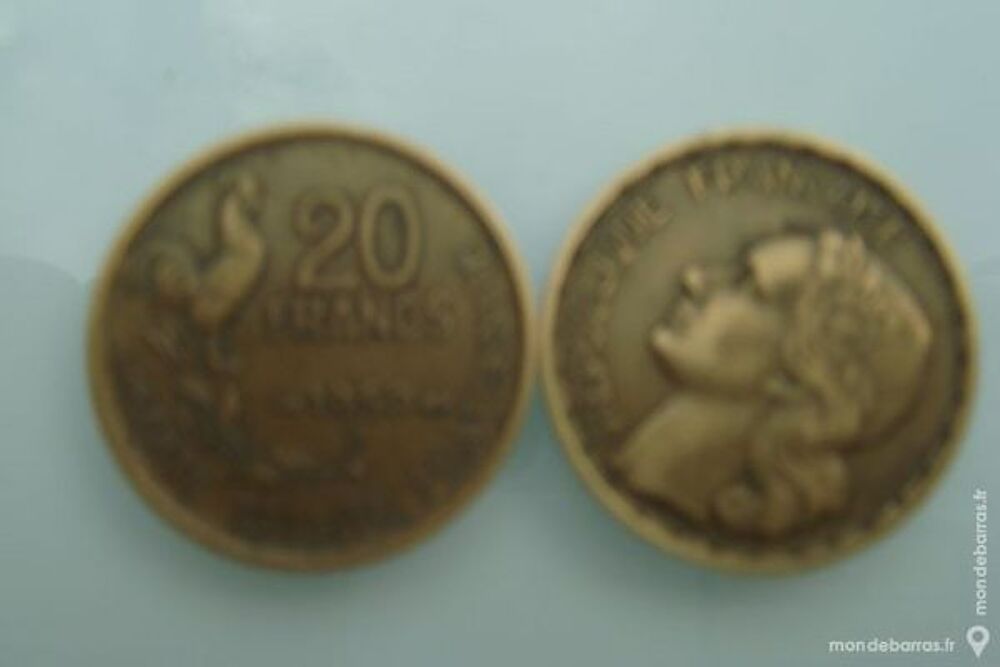 Pi&egrave;ces de 20 francs en bronze aluminium 