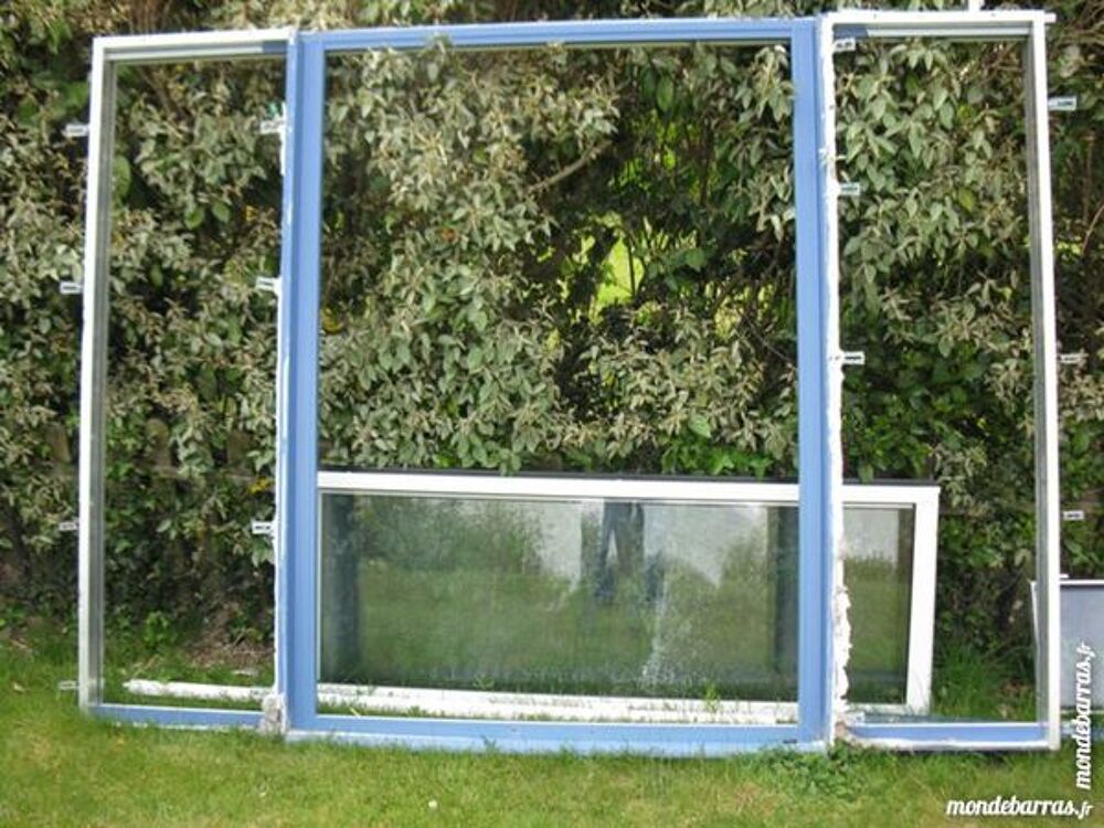 Porte fen&ecirc;tre alu double vitrage et volet &agrave; t&eacute;l&eacute;c Bricolage