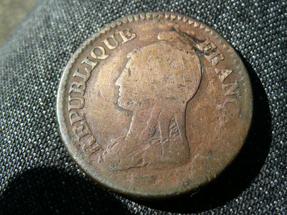 Pi&egrave;ce de monnaie Dupr&egrave; Un D&eacute;cime L'An 5 A 