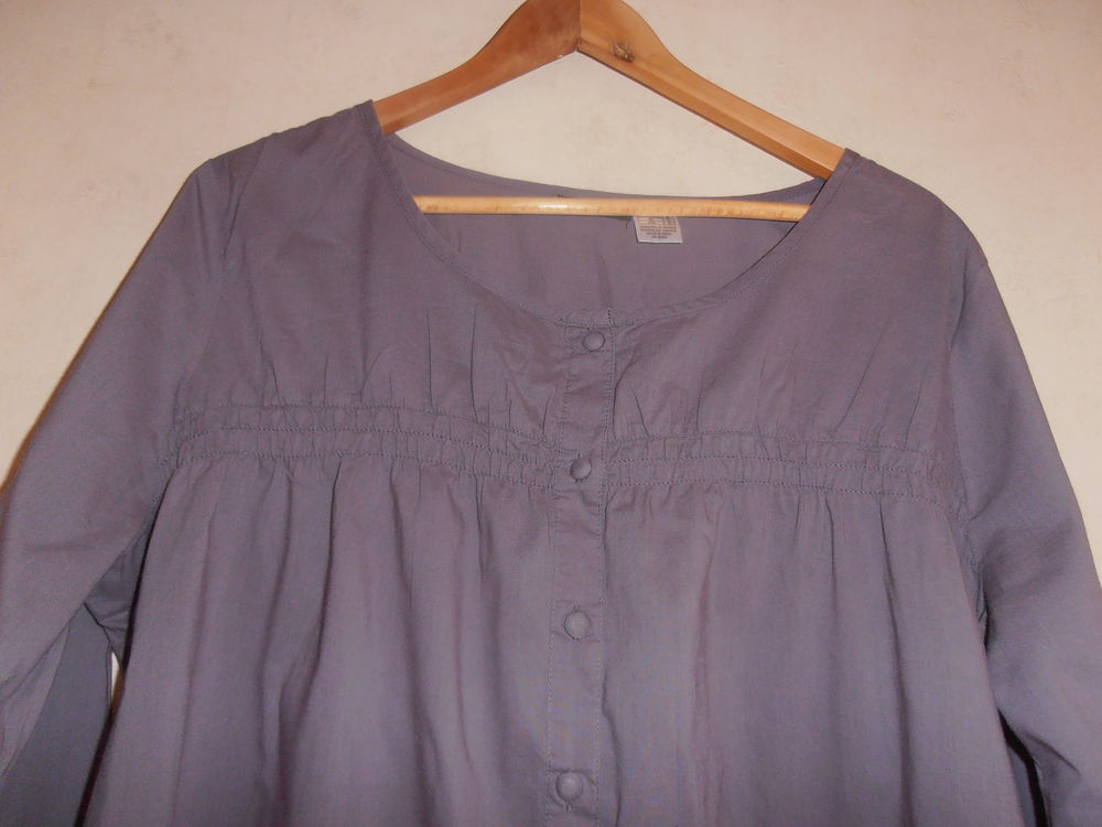 Tunique smock&eacute;e violine (80) Vêtements