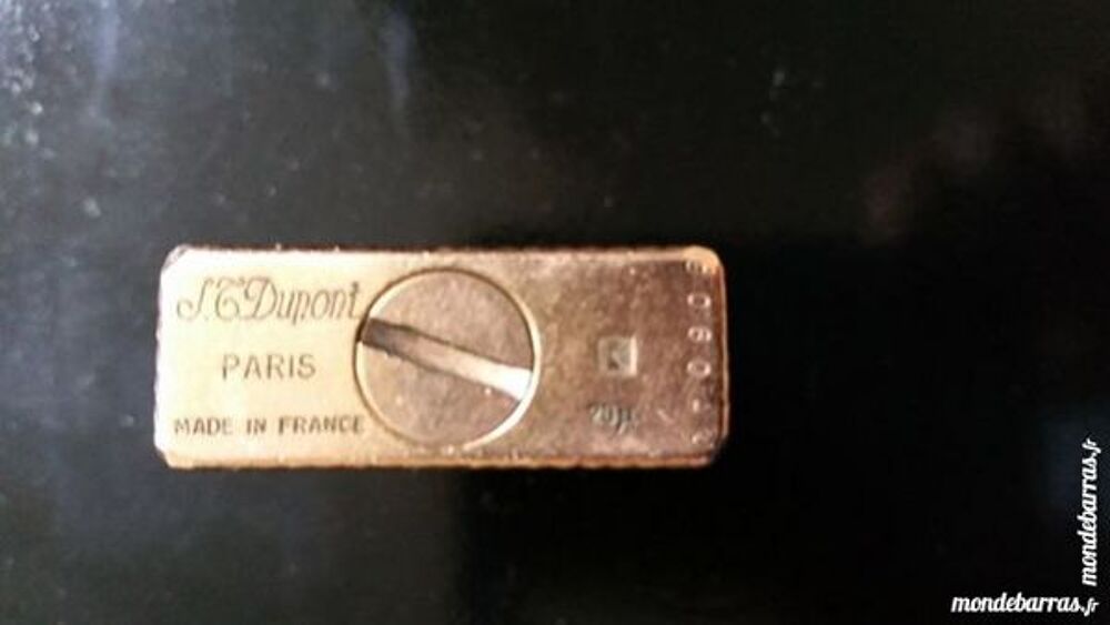 Briquet DUPONT plaqu&eacute; OR made in France Bijoux et montres