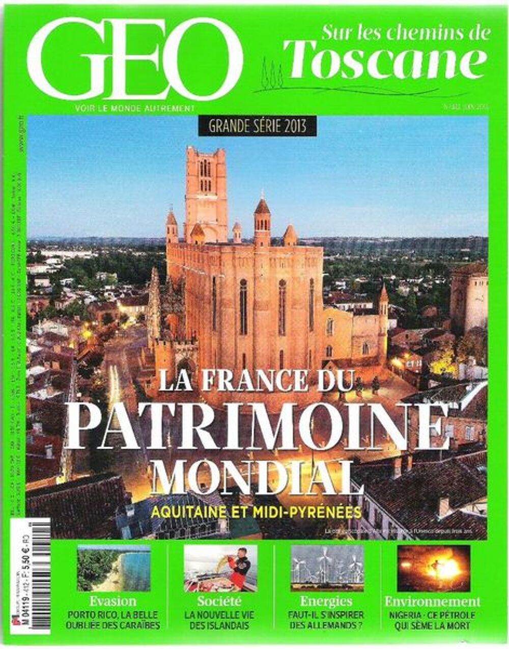 Revue G&eacute;o n&deg; 412 juin 2013 Livres et BD