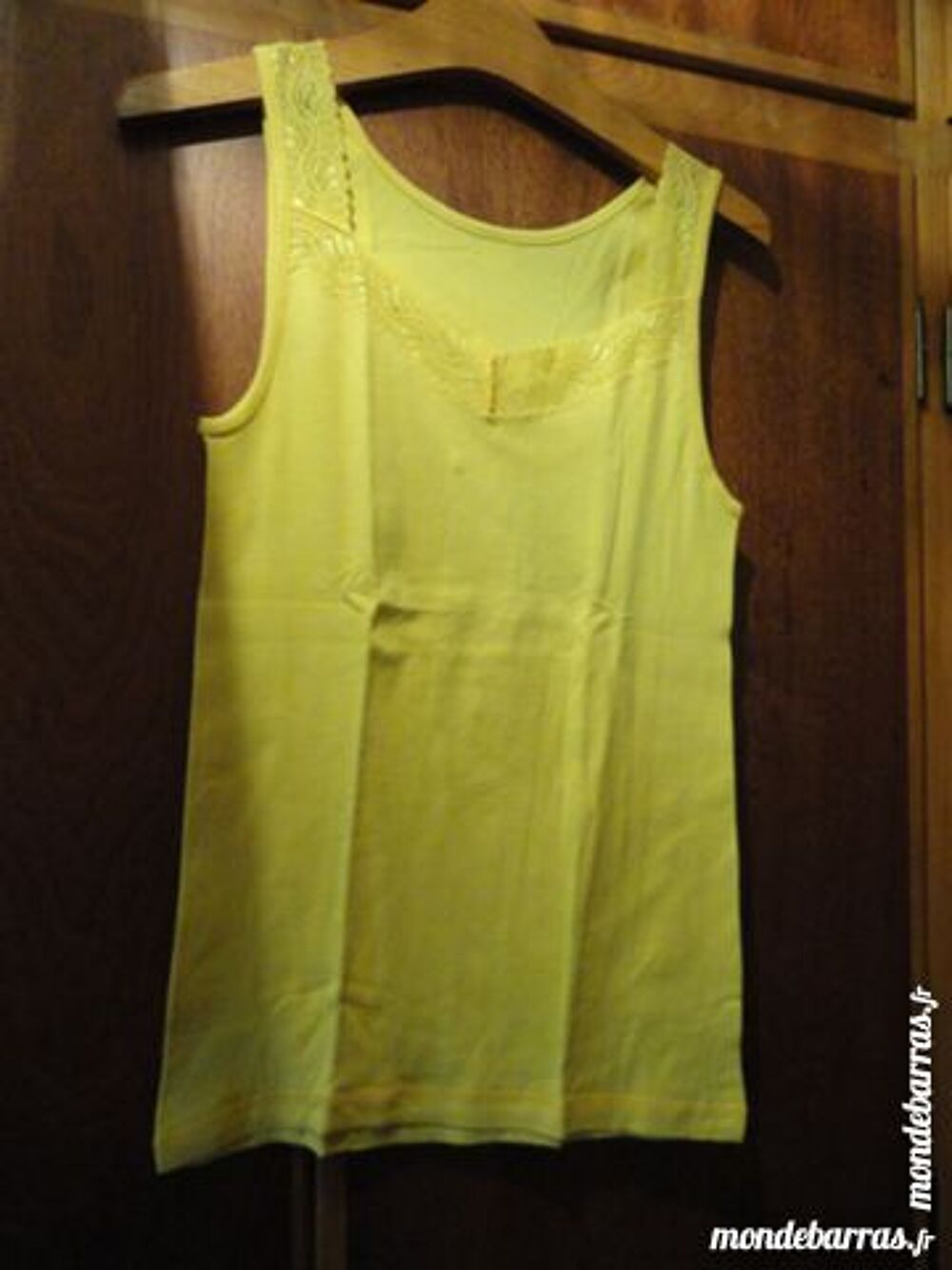 T-shirt sans manches jaune citron 44/46 Vêtements