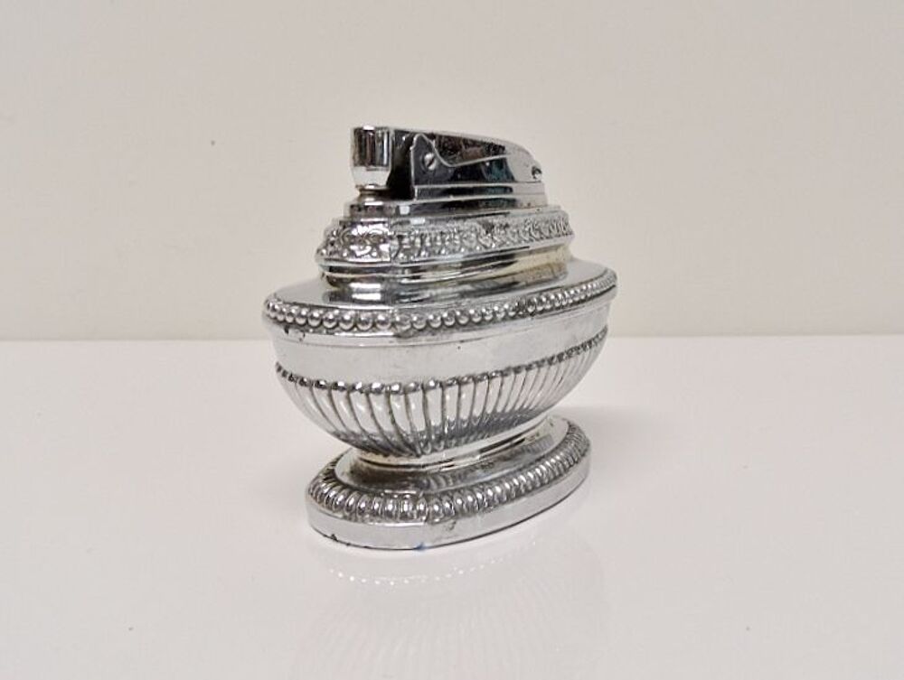 BRIQUET ESSENCE ANCIEN VINTAGE RETRO HELENA METAL ARGENTE o 