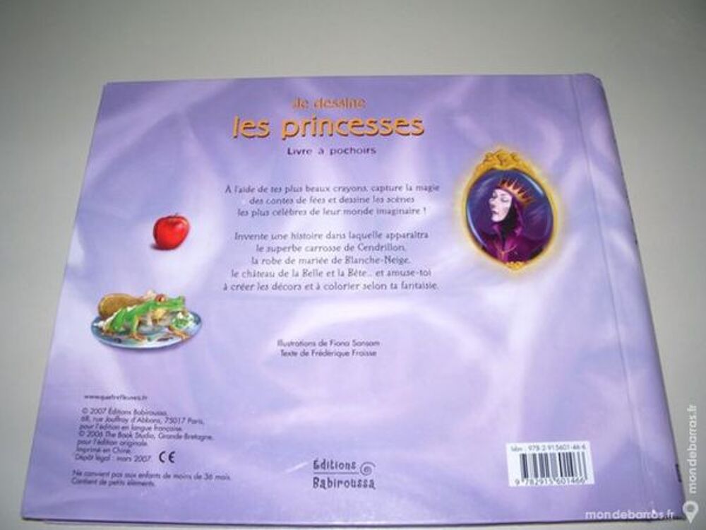 livre &agrave; pochoirs &laquo;je dessine les princesses&raquo; Livres et BD