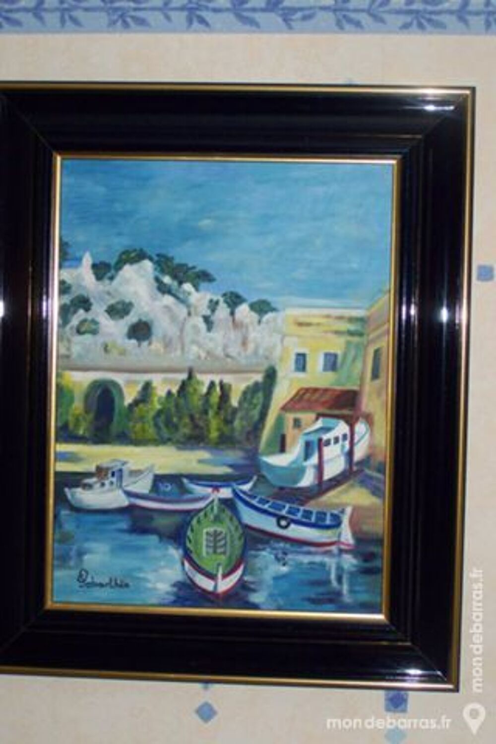 tableau peint &agrave; la main - NEUF Décoration