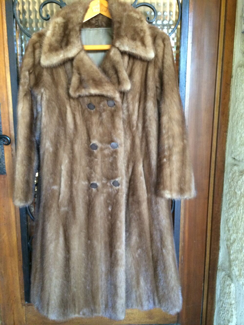 Manteau vison roux Vêtements