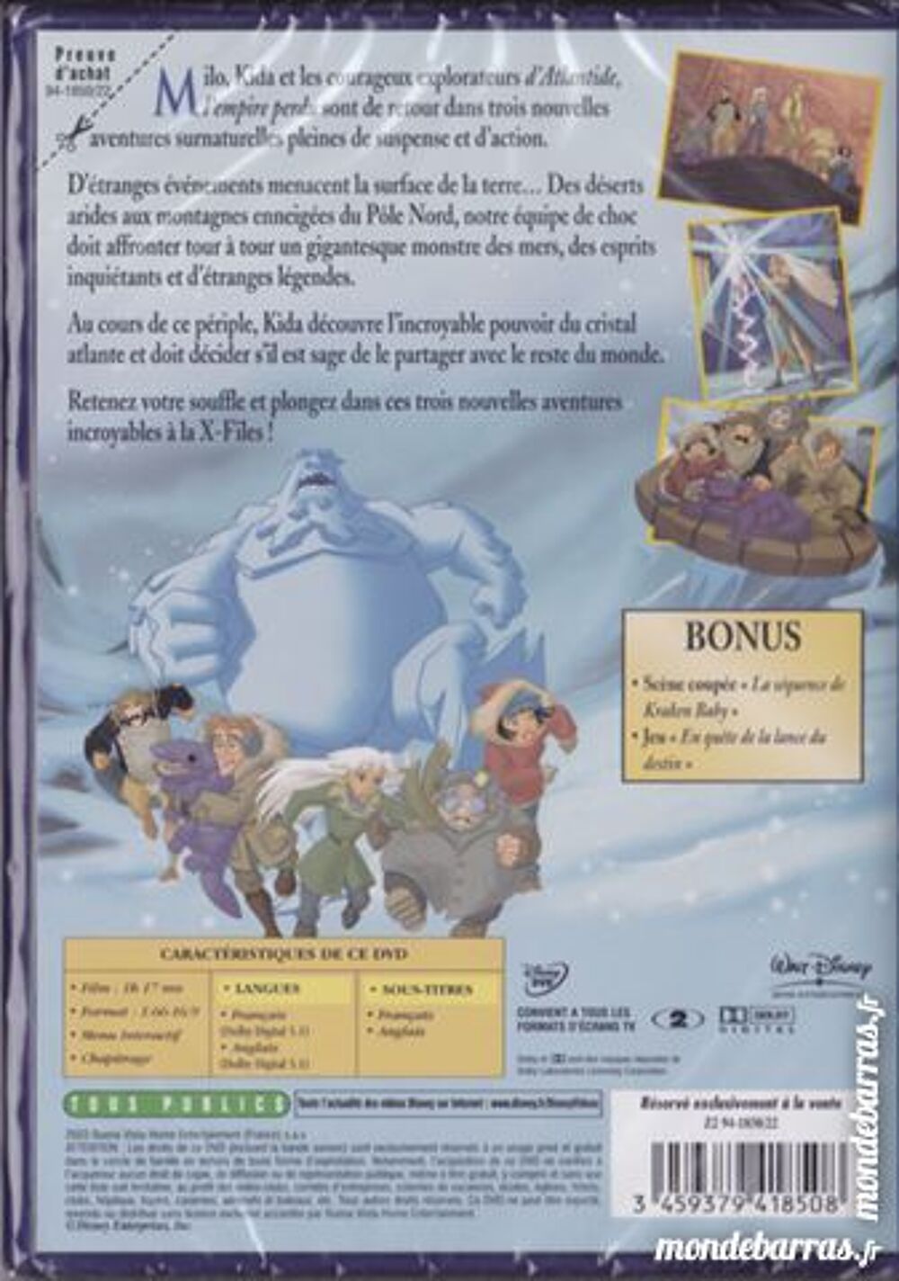 Les Enigmes de L'Atlantide _ Walt Disney DVD et blu-ray