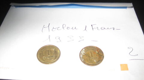 pi�ce france  1 franc 1933 fdc 10 Gennevilliers (92)