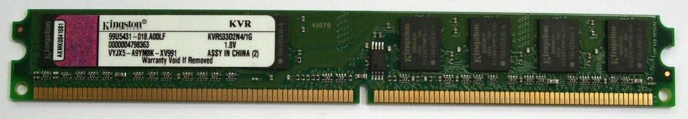2 M&eacute;moires RAM DDR2 1G KINGSTON Matriel informatique