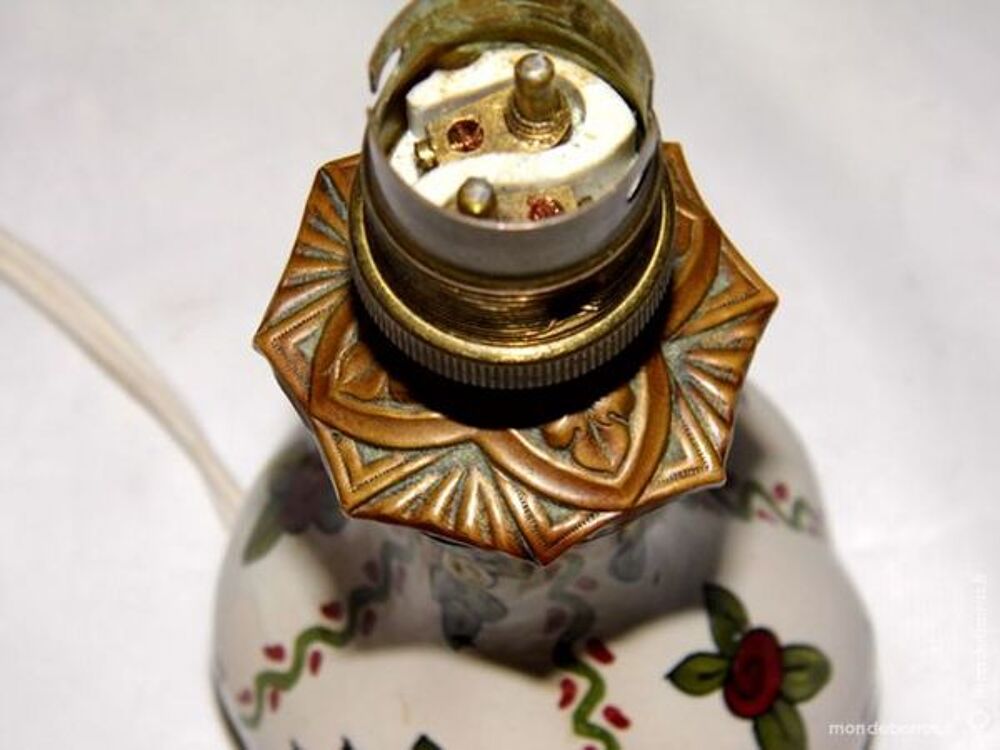 Lampe chevet faience c&eacute;ramique vintage Décoration