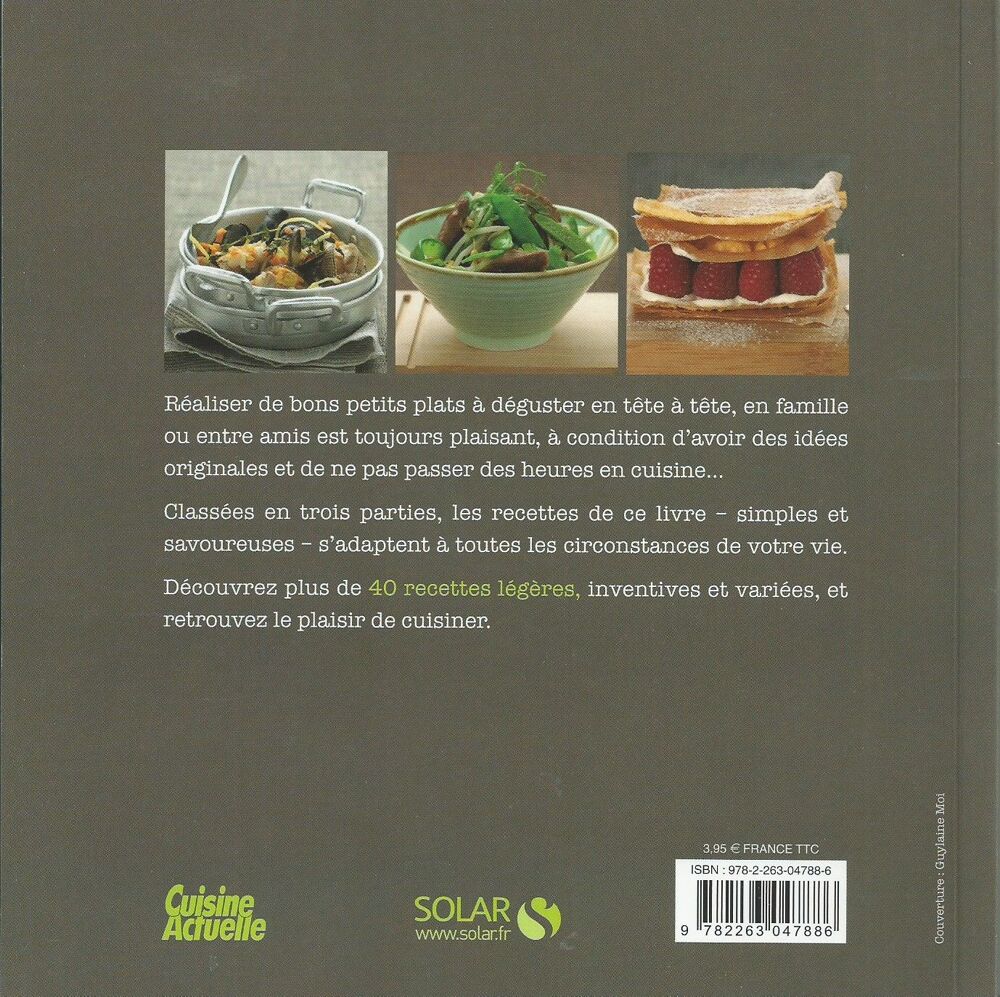 1 livre de cuisine , cuisine l&eacute;g&egrave;re de cuisine actuelle Livres et BD