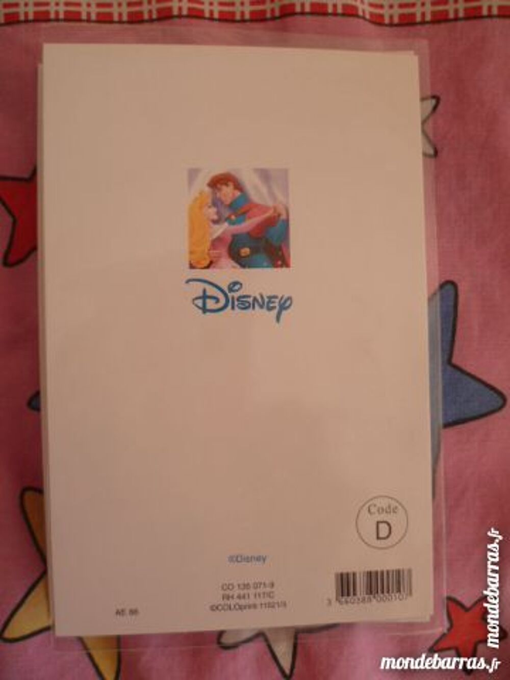 Carte anniversaire disney aurore fille belle bois 