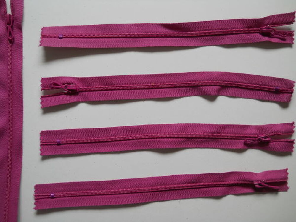 Fermetures 20 cm "ROSE FUSHIA" Décoration
