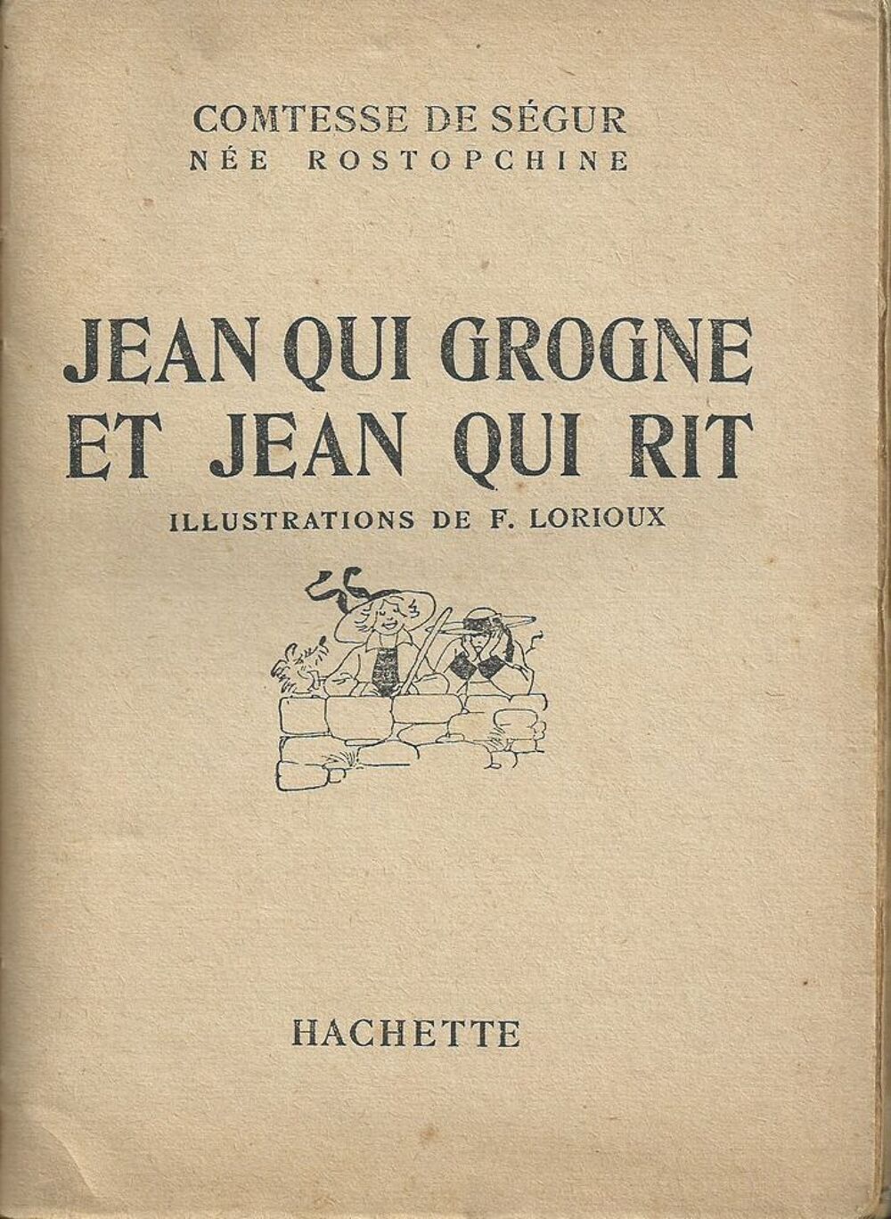 1 livre jean qui grogne et jean qui rit , C de s&eacute;gur 1931 Livres et BD