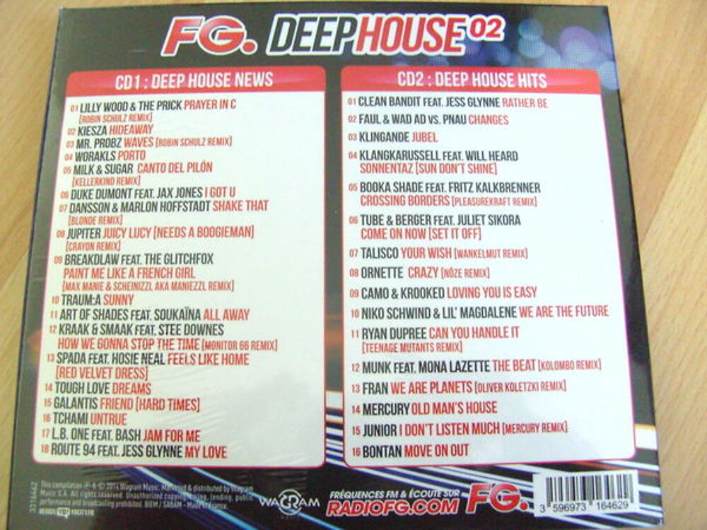 CD FG. Deephouse 02 (Neuf) CD et vinyles