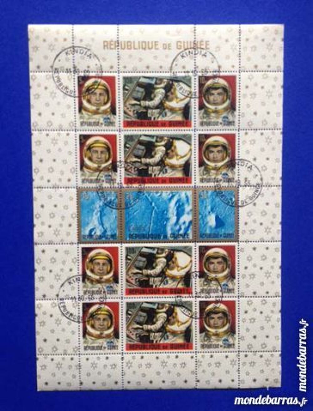 15 timbres de la R&eacute;publiques de Guin&eacute;e 1965 