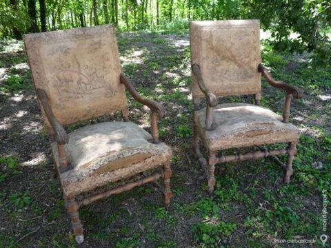 Paire de fauteuils Louis XIII 115 Castres (81)