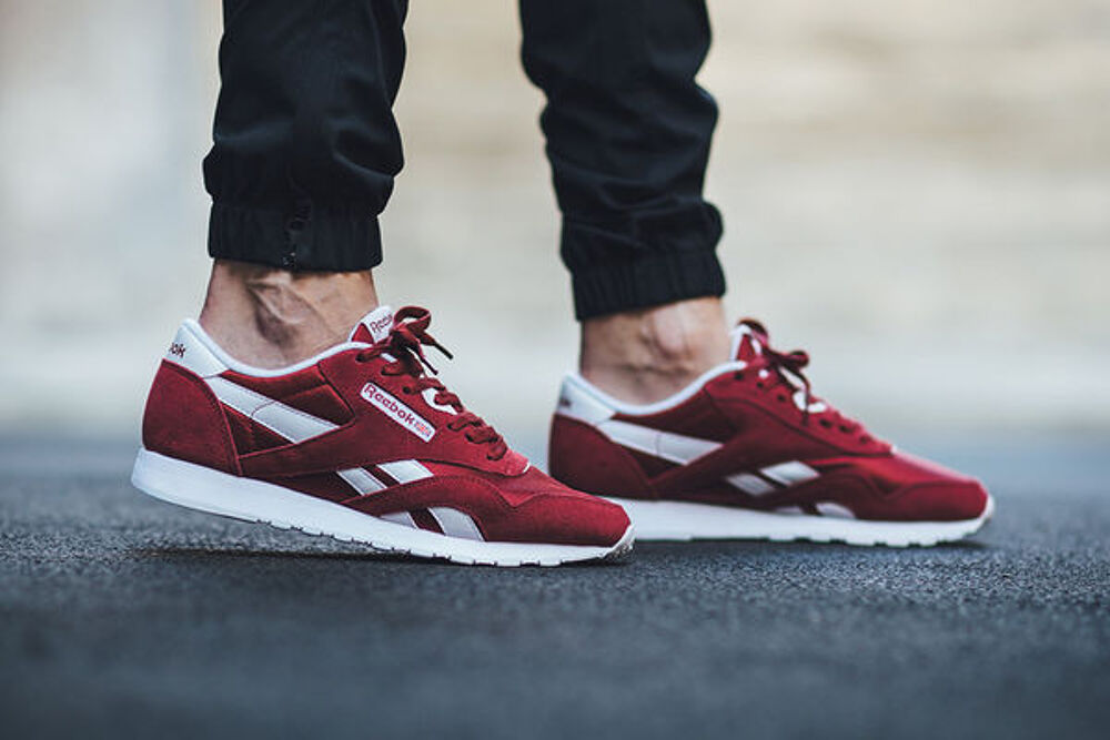 Reebok classic nylon rouge on sale