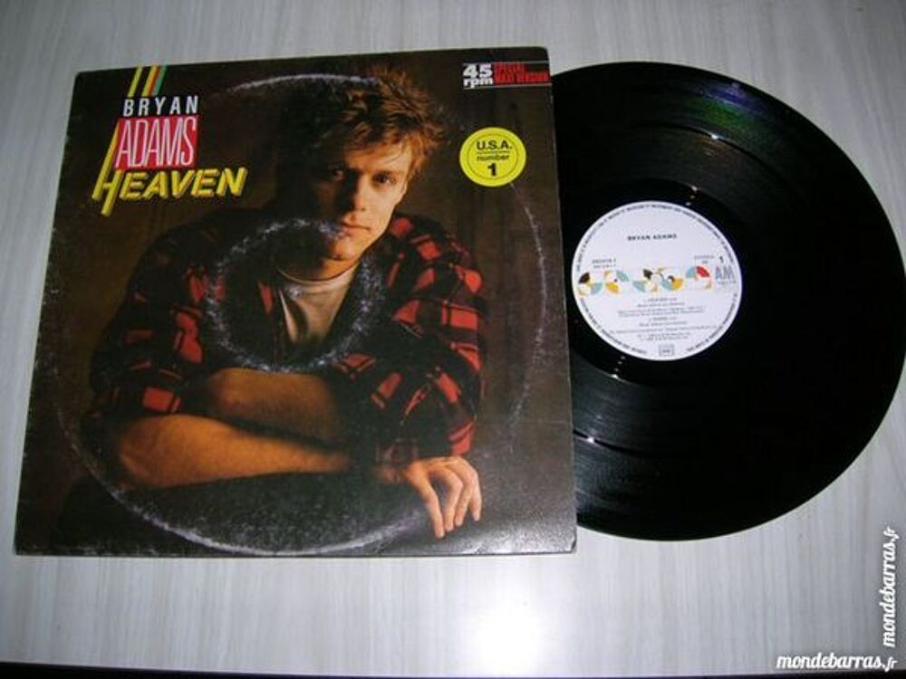 MAXI 45 TOURS BRYAN ADAMS Heaven CD et vinyles