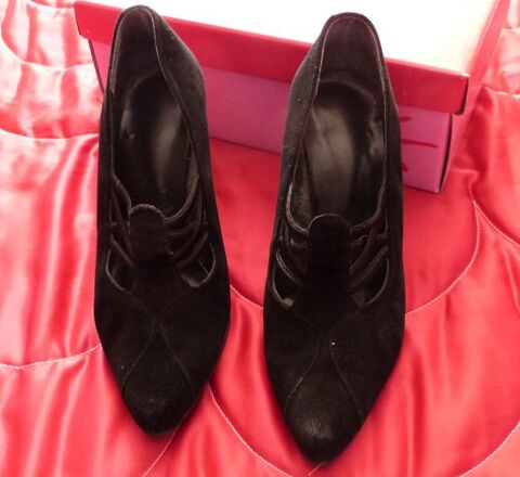Chaussures femme daim noir taille 37 5 cuisses (71)