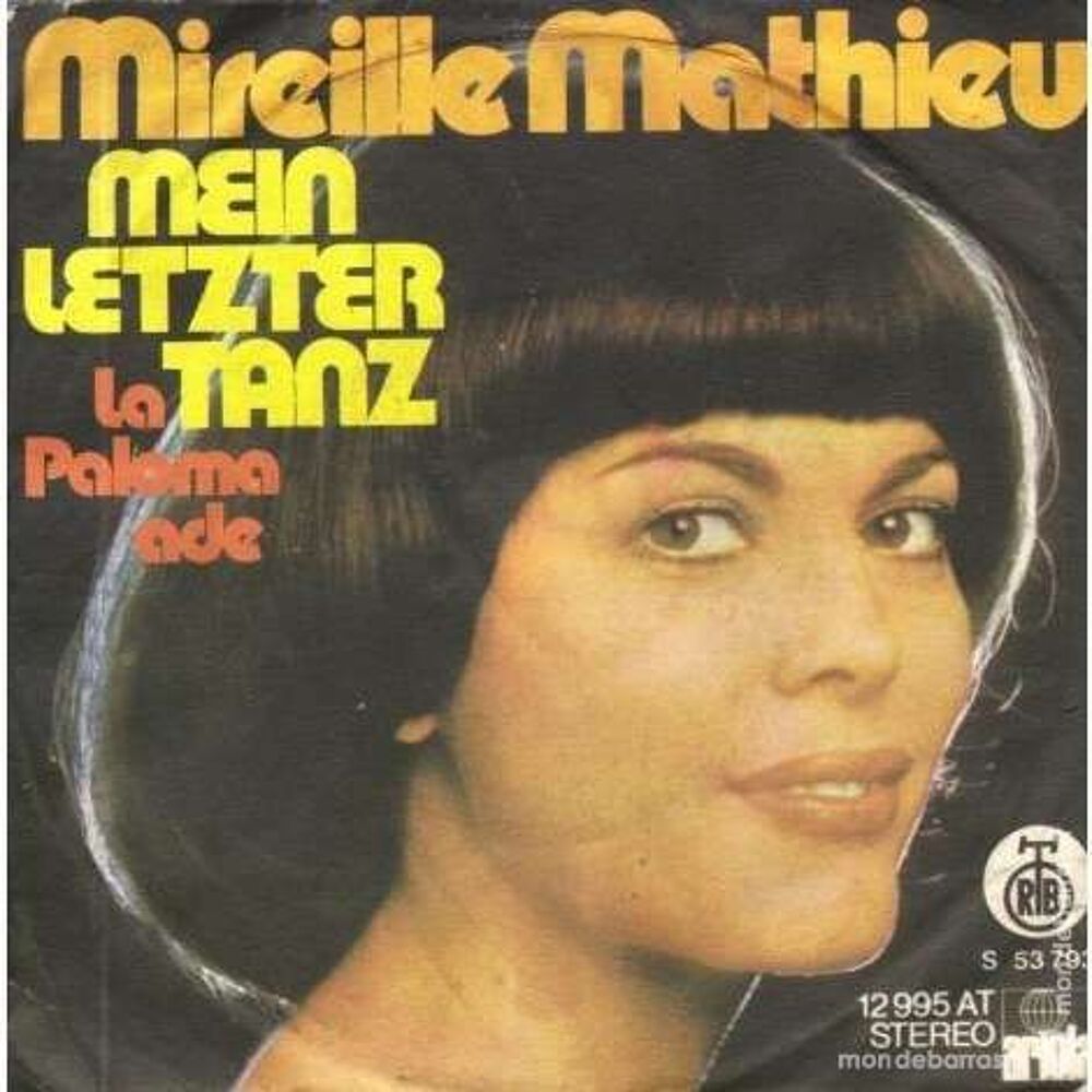 Mireille Mathieu &laquo; Mein letzter tanz &raquo; Yougoslavie CD et vinyles